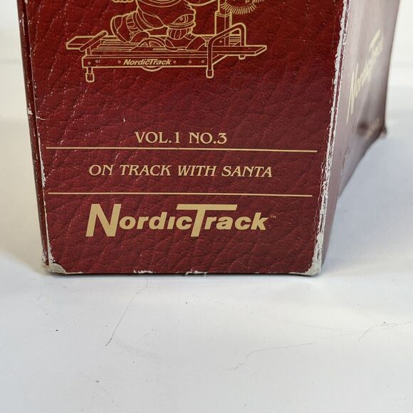 Enesco 1997 Masterpiece On track With Santa Christmas Ornament Santa NordicTrack - Picture 8 of 10